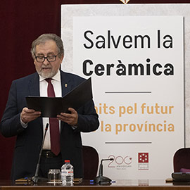 El presidente de la Diputación de Castellón convoca el 25 de enero a la mesa de seguimiento de ´Salvem la Cerámica´ para analizar las medidas de apoyo al sector