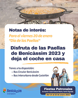 Benicàssim refuerza la movilidad en autobús para ´disfrutar del Día de las Paellas dejando el coche en casa´