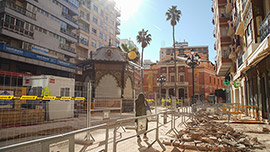 Los avances de las obras en la plaza de la Paz
