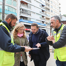 Las obras de la plaza de la Paz avanzan con la instalación de los sistemas de drenaje sostenible