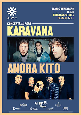Karavana llega este sábado Al Port, como cabeza de cartel