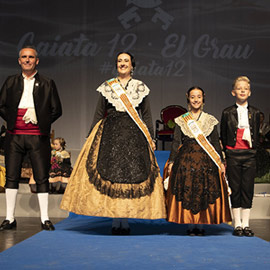 Presentación de los representantes de la gaiata 12 El Grau para las fiestas de la Magdalena 2023