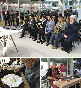 Castellón, Onda y Ribesalbes copan los actos oficiales de la provincia en Cevisama uniendo tradicción e innovación cerámica