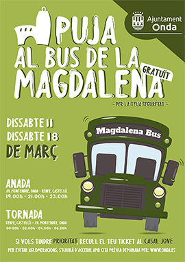 Onda reedita su servicio de autobús gratuito para las Fiestas de la Magdalena