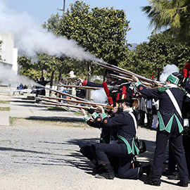 Recreación histórica en Castelló de la batalla del 9 de marzo de 1810