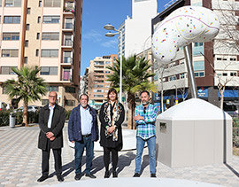 Nueva escultura de homenaje a los donantes de órganos junto al Hospital Provincial