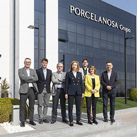 La rectora de la UJI visita Porcelanosa con motivo del 50 aniversario de la firma