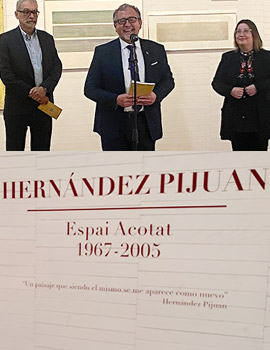 Inauguración de la exposición ´´Hernández Pijuan. Espai Acotat. 1967-2005´´ en el Museo de Bellas Artes de Castellón