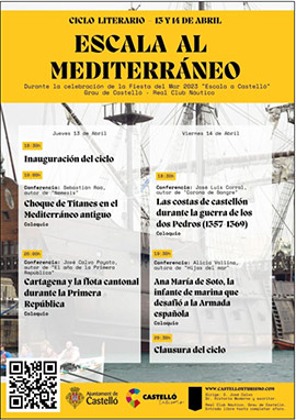 Castelló organiza el ciclo literario ‘Escala al Mediterráneo’ con conferencias el 13 y 14 de abril