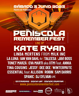 El Peñíscola Remember Fest llegará el 3 de junio con Kate Ryan como cabeza de cartel