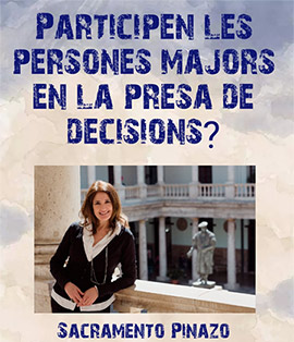 La profesora Sacramento Pinazo-Hernandis disertará en la Diputación de Castellón sobre si las personas mayores participan o no de la toma decisiones