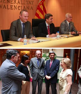 Firma entre el Ayuntamiento de Castellón y la Conselleria de Industria con Centre Ciutat Castelló