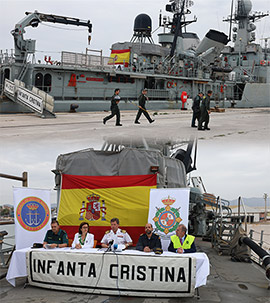 La Armada elige el puerto de Castellón para un simulacro de seguridad marítima