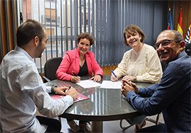 Ballester firma con Cristal Cerámica la cesión del solar para el nuevo aparcamiento de 150 plazas