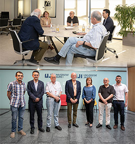 Los premios Nobel Barry C. Barish y Aaron Ciechanover participan en un diálogo de ciencia con el personal investigador de la UJI durante su visita como jurados de los Premios Rei Jaume I