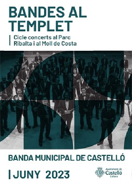 Concierto de la Banda de Música de Castelló en el Parque Ribalta el domingo 11 de junio
