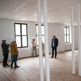 Recta final en las obras de la Escuela de Música de Morella en el Colomer Zurita