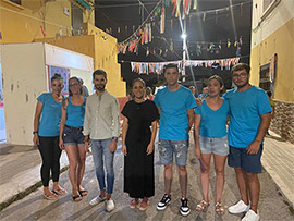 La Teniente Alcalde del Grao, Ester Giner, asiste a las primeras celebraciones por la Virgen del Carmen en el distrito marítimo