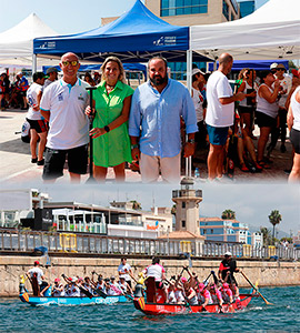 Segunda prueba de la liga Dragon Boat en el Real Club Náutico