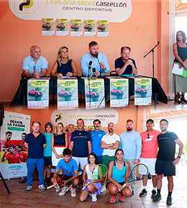 Presentación del Circuito Provincial de Tenis, trofeo Automoción Cano Kía