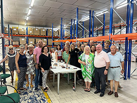 La Diputación acompaña al Banco de Alimentos y ensalza la labor del voluntariado