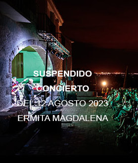 Suspendido el concierto de los Sueters en la ermita de la Magdalena por el nivel 3 de preemergencia ante el riesgo de incendios