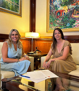 La presidenta de la Diputación continúa conociendo en primera persona la realidad y las necesidades de los municipios de la provincia
