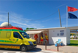 Prohibición del baño en las playas del Pinar y Gurugú de Castellón por prevención y seguridad