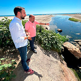 Castellón limpia el barranco de Fraga y el cauce del río Seco de cara a las fuertes precipitaciones de este fin de semana