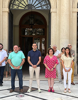 La Diputación de Castellón muestra su condena al crimen de violencia machista de Alzira