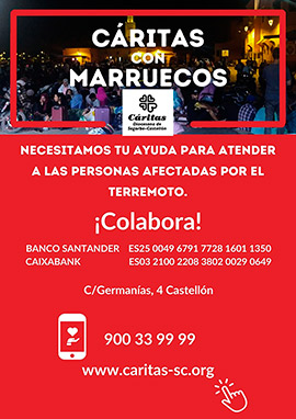 Cáritas Diocesana Segorbe-Castellón: Terremoto en Marruecos