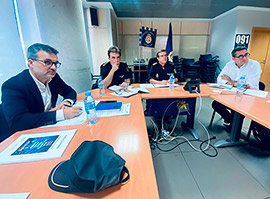 Reunión técnica para establecer el dispositivo de seguridad del Festival Míticos de Castellón