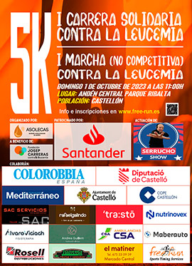 5K I Carrera solidaria y marcha contra la leucemia en Castellón