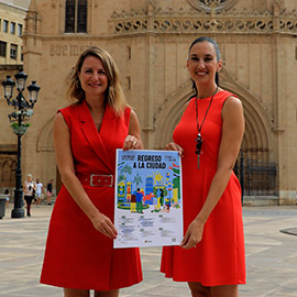 Un impactante ballet aéreo en la inauguración el viernes de ´Regreso a la ciudad´ de Castellón