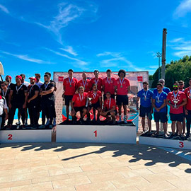 El equipo absoluto de Kayak-Polo, campeón de España