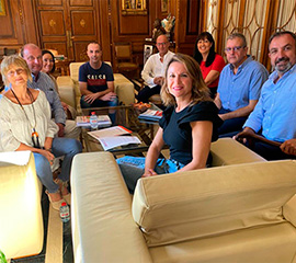 La alcaldesa recibe a la nueva ejecutiva de UGT en el Ayuntamiento de Castellón