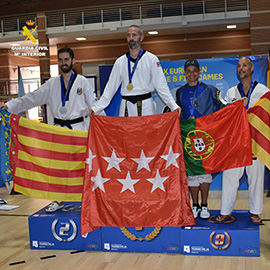 Un Cabo 1º de la Guardia Civil de Benicássim logra la medalla de plata en el Campeonato de Europa de Policías y Bomberos de Taekwondo