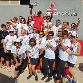 El equipo de Dragon Boat, campeones de la liga y segundos en el autonómico