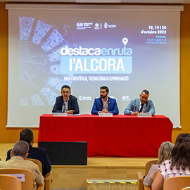 La UJI muestra las últimas tecnologías en imagen, materiales, agroalimentación, desinfección y robótica en la Feria Destaca en ruta