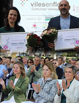 La Fundación Viles en Flor entrega en el parque Ribalta a 50 ayuntamientos de la Comunitat Valenciana sus distinciones por su gestión para mejorar sus espacios verdes