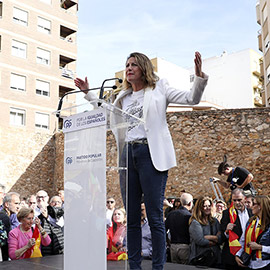 Concentración del Partido Popular contra la amnistía en Castellón