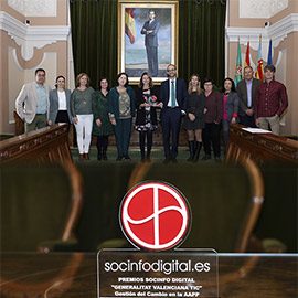 El Ayuntamiento de Castellón recibe el Premio Socinfo Digital Comunidad Valenciana TIC