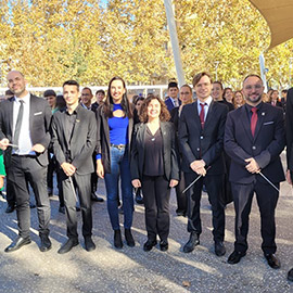 Castellón celebra Santa Cecilia con un concierto simultáneo de 150 músicos en el Grao