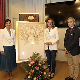 Presentación del cartel anunciador de las fiestas del Lledó de 2024, año del Centenario de la Coronación