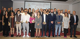 La Diputación de Castellón reconoce el esfuerzo y dedicación de los deportistas castellonenses en la XXVI Gala Provincial del Deporte