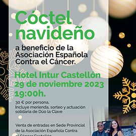 La Asociación Española Contra el Cáncer en Castellón reúne cerca de 300 personas para su cóctel navideño