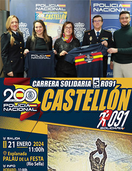 La Policía Nacional presenta la I Edición de la Carrera Solidaria ´RUTA 091´ en Castellón