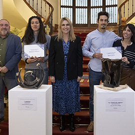 La escultura ´Turbina´ vence el VII Concurso Cerámica en Crudo de la Diputación de Castellón