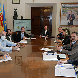 Ayuntamiento y Club Deportivo Castellón activan la mesa de trabajo para avanzar en el convenio de cesión de uso de las instalaciones de Castalia