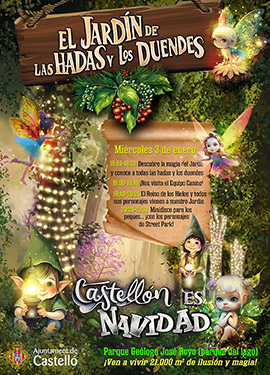 La ilusión y la magia de la Navidad en el Jardín de las Hadas y los Duendes en Castellón
